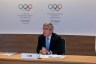 President Thomas Bach hosts the first ever Remote IOC Session at Olympic House June 17, 2020 (Photo: Greg Martin/IOC)