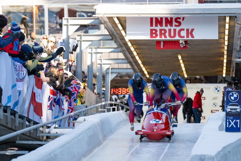 IBSF World Cup at the Olympic Sliding Centre near Innsbruck, Austria February 2023 (Photo: IBSF)