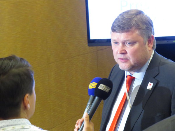 Almaty 2022 Co-Chair Andrey Kryukov interviewed In Kuala Lumpur ahead of election (GamesBids Photo)
