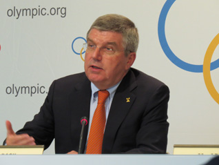 IOC President Thomas Bach at Executive Board Meeting in Lausanne (GB Photo)
