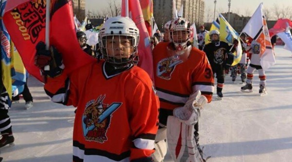 Ice Hockey Players at Beijing Ice and Snow Festival, Wukesong Sports Centre (Photo: Beijing 2022)