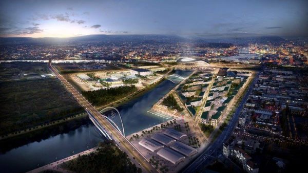 Proposed Budapest 2024 Olympic Park (Budapest 2024 depiction)