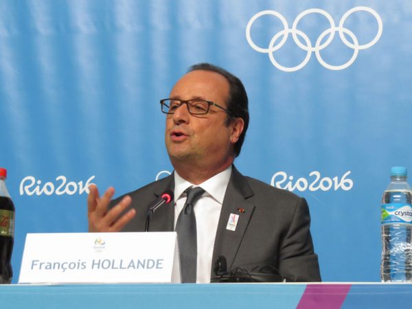 French President François Hollande speaks a Rio 2016 Olympic Games (GamesBids Photo)