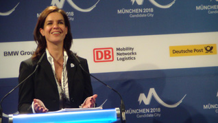 Katarina Witt comments on the progress of the Munich 2018 evaluation