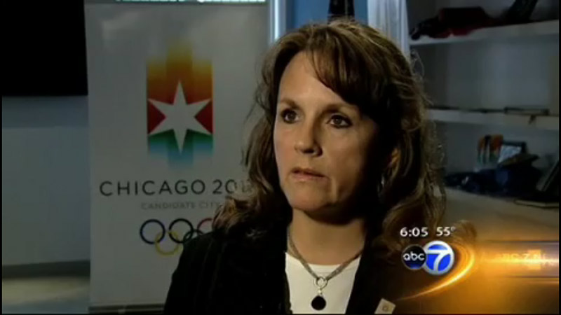 Chicago 2016 President Lori Healy discounts BidIndex on Chicago's ABC Channel 7 (screen capture)