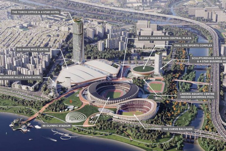 Jamsil Sports MICE Complex master plan and venue design in Seoul (Populous Image)
