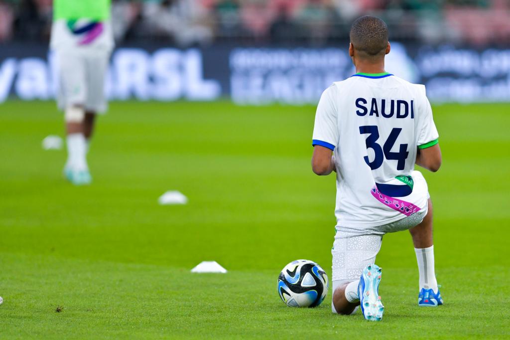 Saudi 2034 FIFA World Cup bid launch campaign celebrated at the King Abdullah Sports City Stadium March 2, 2024 (Photo: X/@saudiff_en)