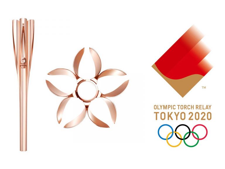 The Tokyo 2020 Olympic Torch is designed to resemble a cherry blossom; the Torch Relay Emblem depicts the "dynamic flames" of the Torch