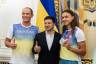 Ukraine President Volodymyr Zelenskyy weclomes Olympic athletes home from Tokyo 2020, August 17, 2021 (Photo: Office of President of Ukraine)